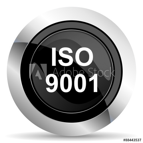 Iso Icon, Black Chrome Button 500x500 Iso Icon, Black Chrome Button