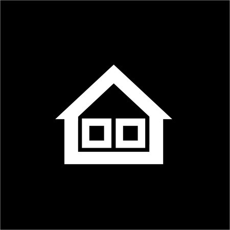 450x450 Conceptual Vector Passive House Triple Window Isolation Icon