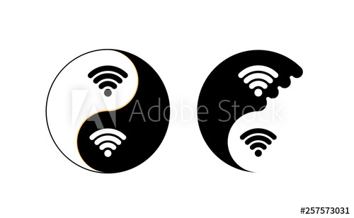 500x308 Yin And Yang For Internet Yoga, Sign Icon Mandala Isolation