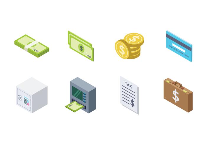700x490 Free Isometric Money Icon