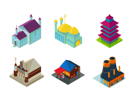 528x396 Vector Isometric Icons