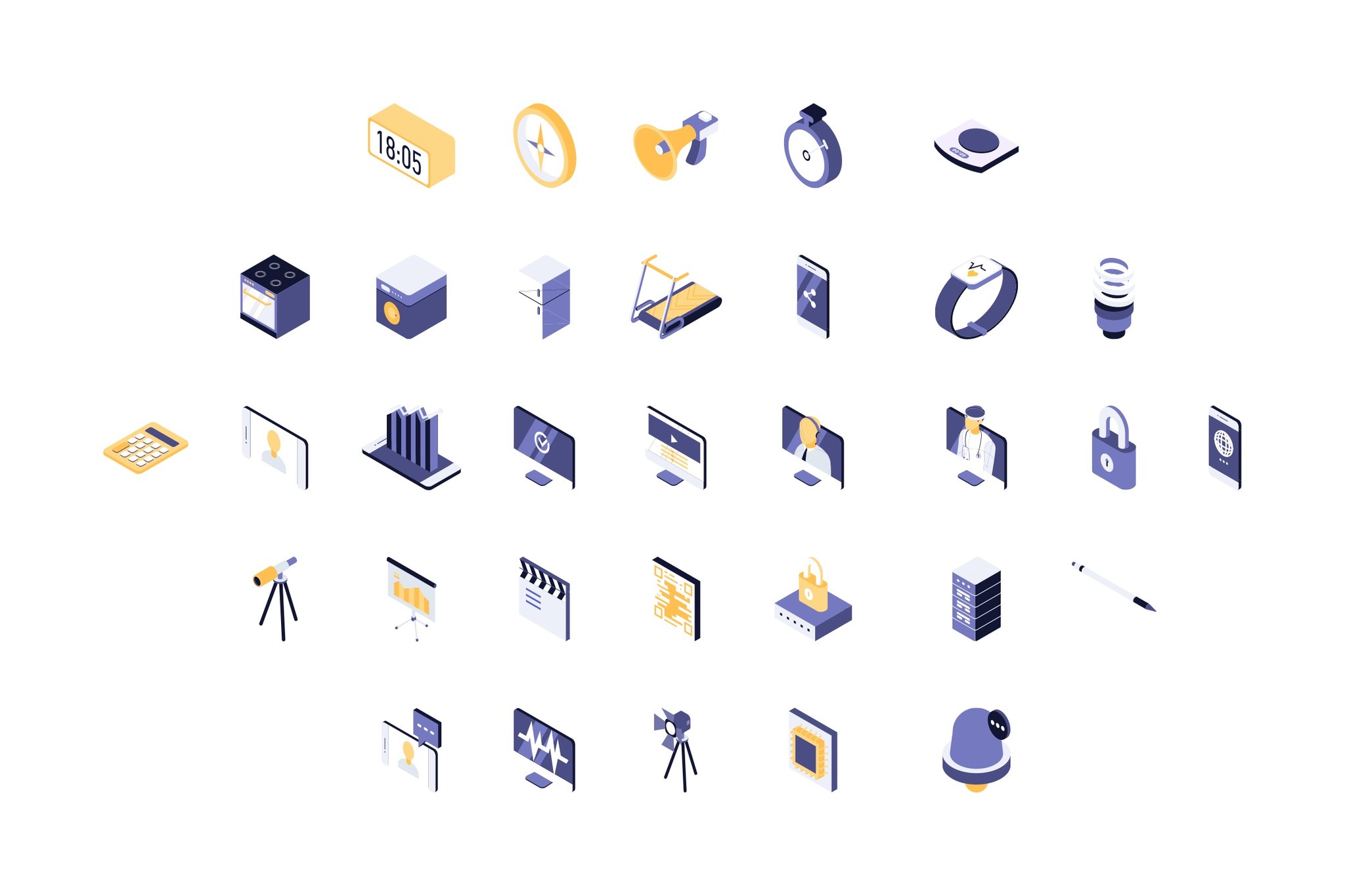 2048x1365 Technical And Divices Isometric Icon