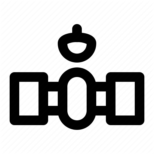 512x512 Astronaut, Iss, Radio, Satellite, Space Icon