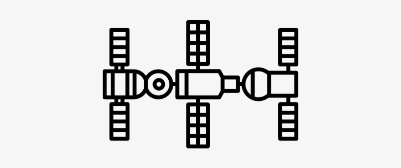 820x343 International Space Station Vector