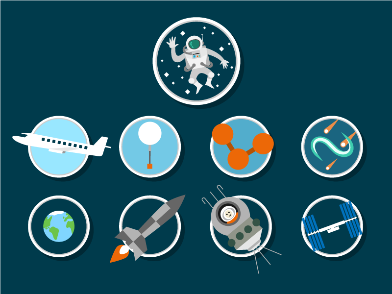 800x600 Walk To The Iss Icons