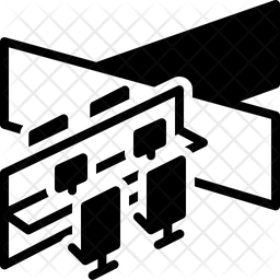 256x256 Department Icon Of Glyph Style