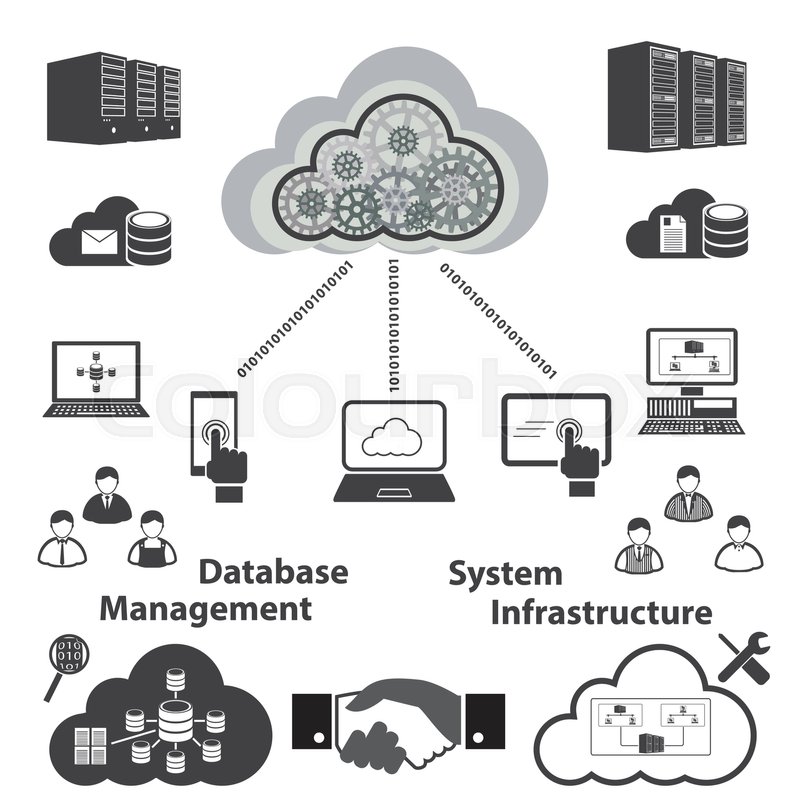 800x800 Big Data Icons Set, Cloud Computing Stock Vector Colourbox