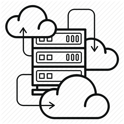 512x512 Cloud, Data, Iaas, Infrastructure, Server, Service, Storage Icon