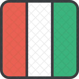 256x256 Italy Flag Icon Of Colored Outline Style