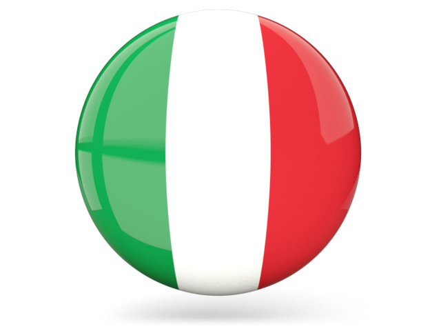 640x480 Glossy Round Icon Illustration Of Flag Of Italy