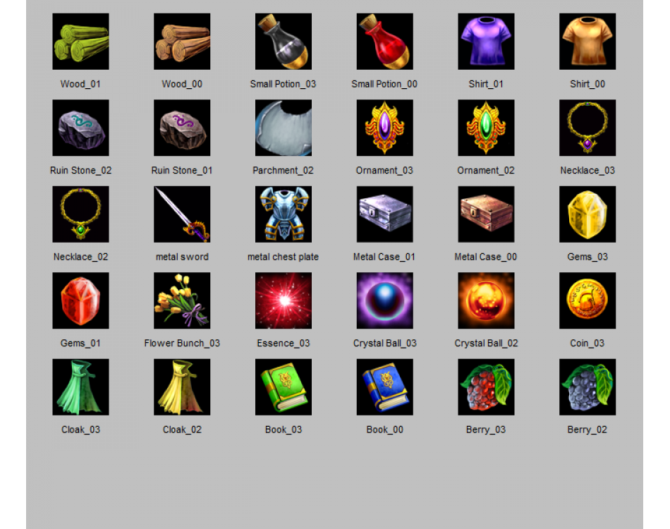 950x750 Basic Rpg Item Icons