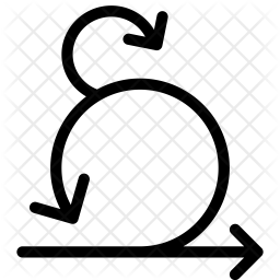 256x256 Iteration Icon Of Line Style