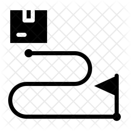 256x256 Itinerary Icon Of Glyph Style