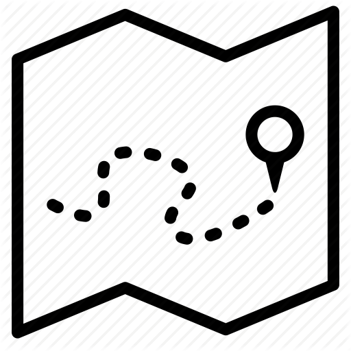 512x512 Itinerary, Journey, Location, Map, Plan, Travel Icon