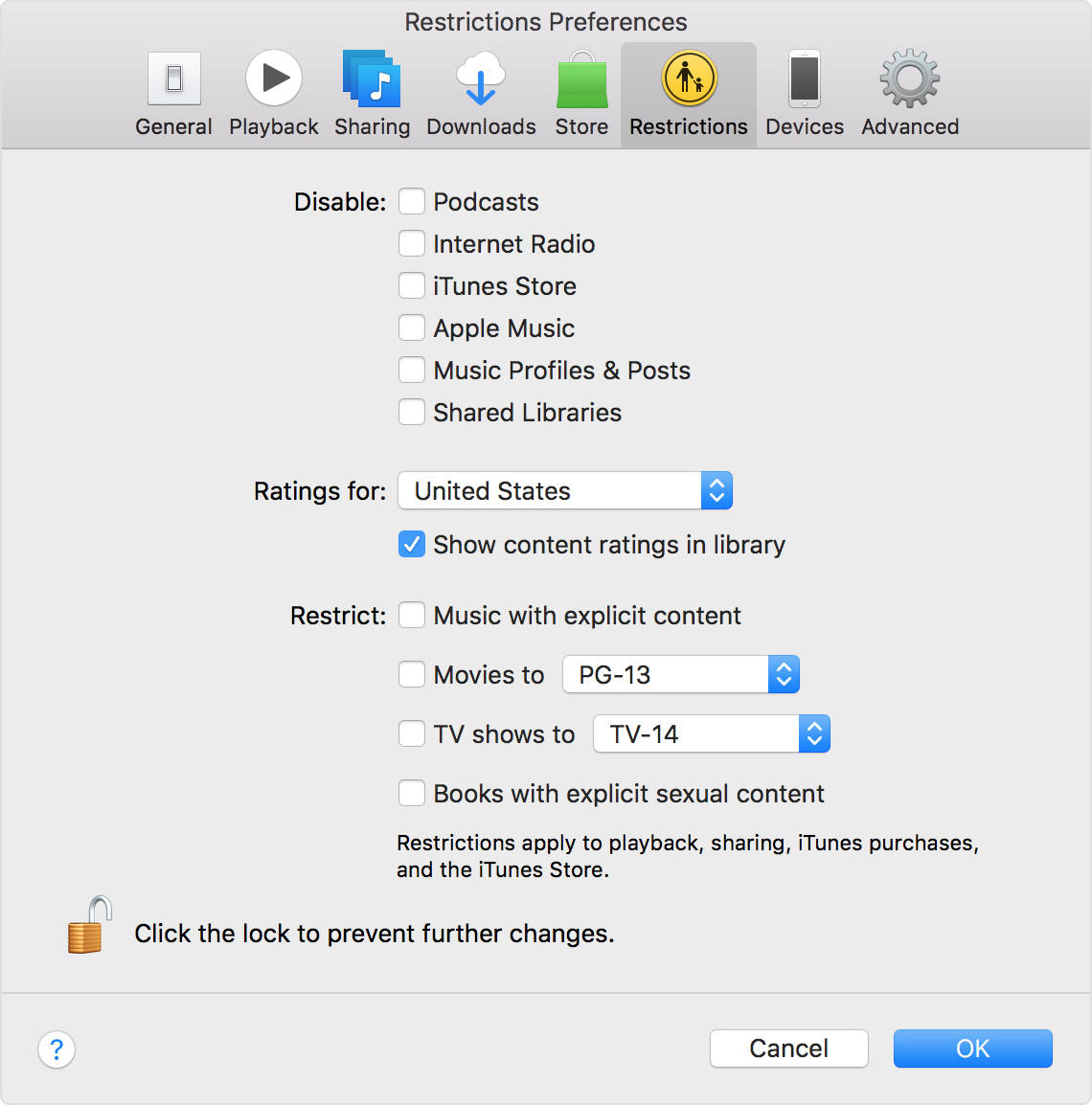 Use Restrictions In Itunes On Your Mac Or Pc 1140x1154 Use Restrictions In Itunes On Your Mac Or Pc