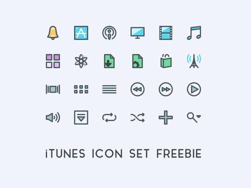 800x600 Itunes Icon Set Graphic Icon Set, Icon Design, Itunes