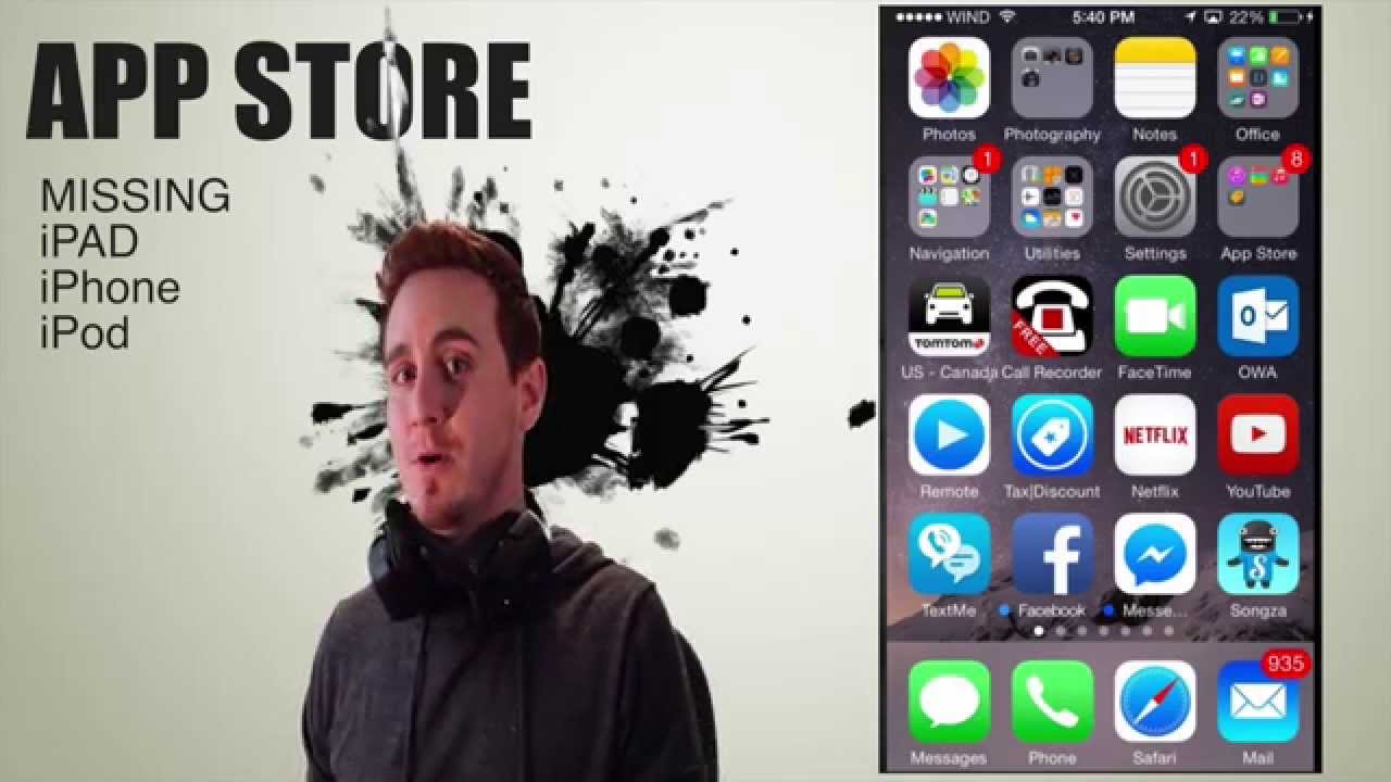 1280x720 Missing App Store, Facetime, Itunes Icon Iphone Ipad Ipod