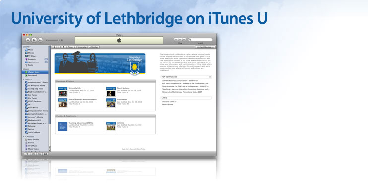 742x375 Itunes U University Of Lethbridge