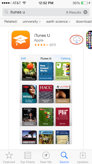 310x550 Access Itunes U On A Mobile Device Umass Amherst Information