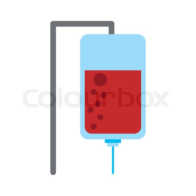 800x800 Iv Bag With Blood Icon Image Vector Stock Vector Colourbox