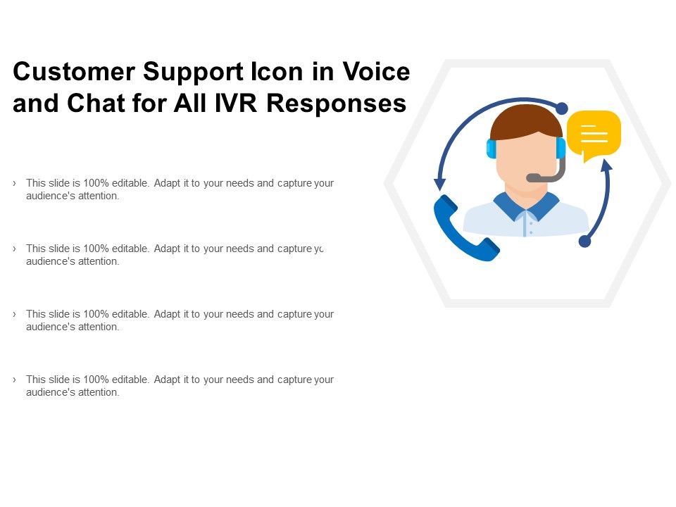 960x720 Customer Support Icon In Voice And Chat For All Ivr Responses