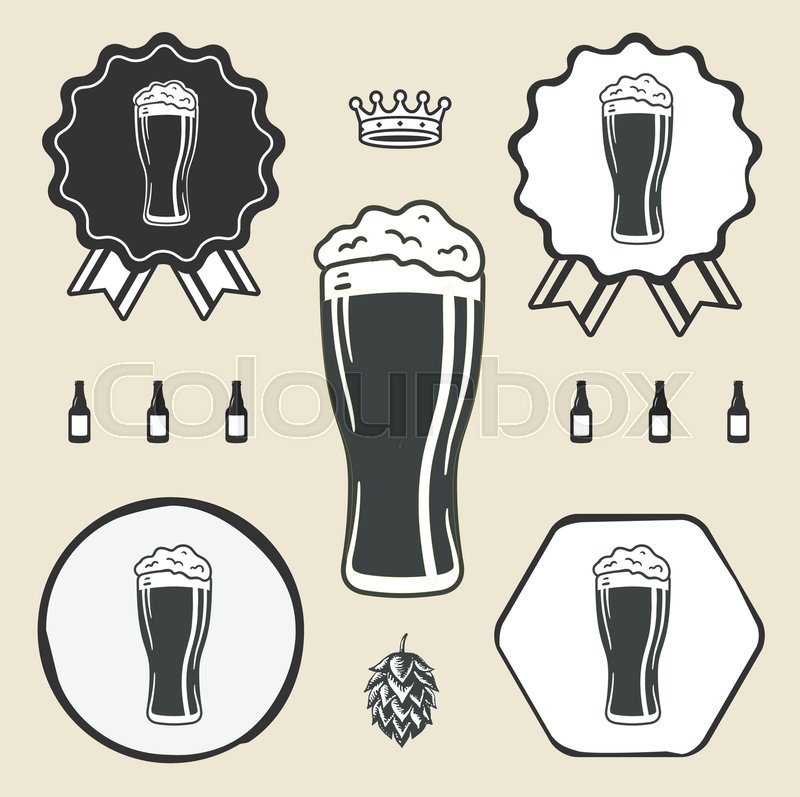 800x797 Beer Glass Icon Iweb Sign Symbol Logo Stock Vector Colourbox