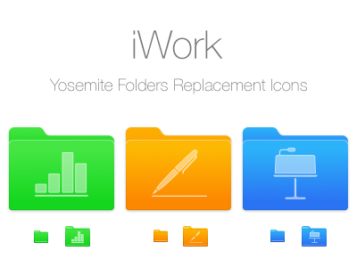 400x300 Pages Numbers And Keynote Folders Replacement Icons
