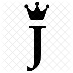 256x256 J Icon Of Glyph Style