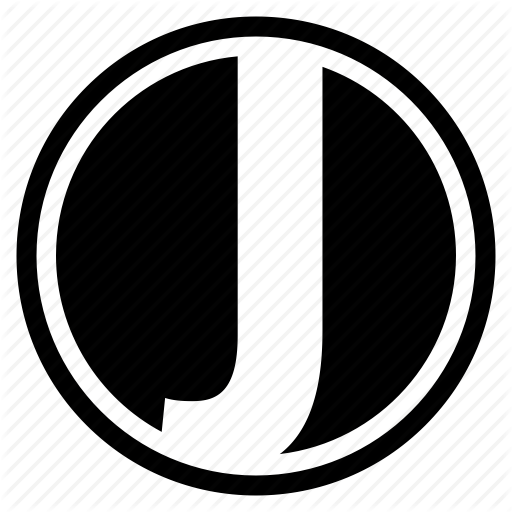 512x512 Alphabet, Character, J, Letter, Logo, Round Icon