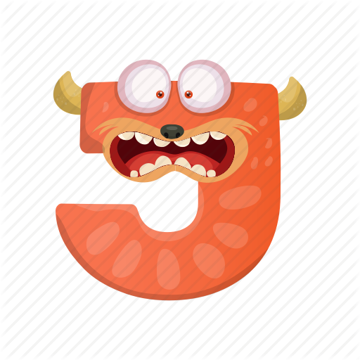 512x512 Capital Letter, Cartoon Monster J, Children Education, English
