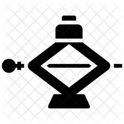 256x256 Car Jack Icon Of Glyph Style