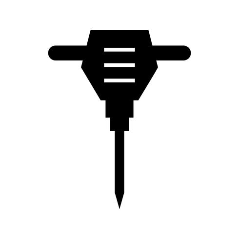 490x490 Jack Hammer Glyph Black Icon