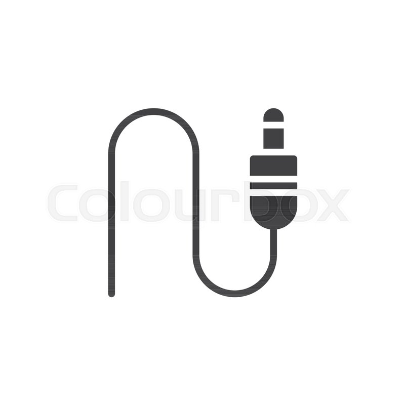 800x800 Jack Connector Icon Vector, Filled Stock Vector Colourbox