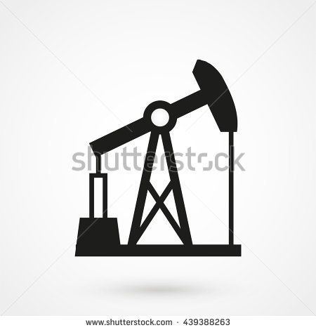 450x470 Oil Pump Jack Icon Isolated On Background Modern Flat Pictogram