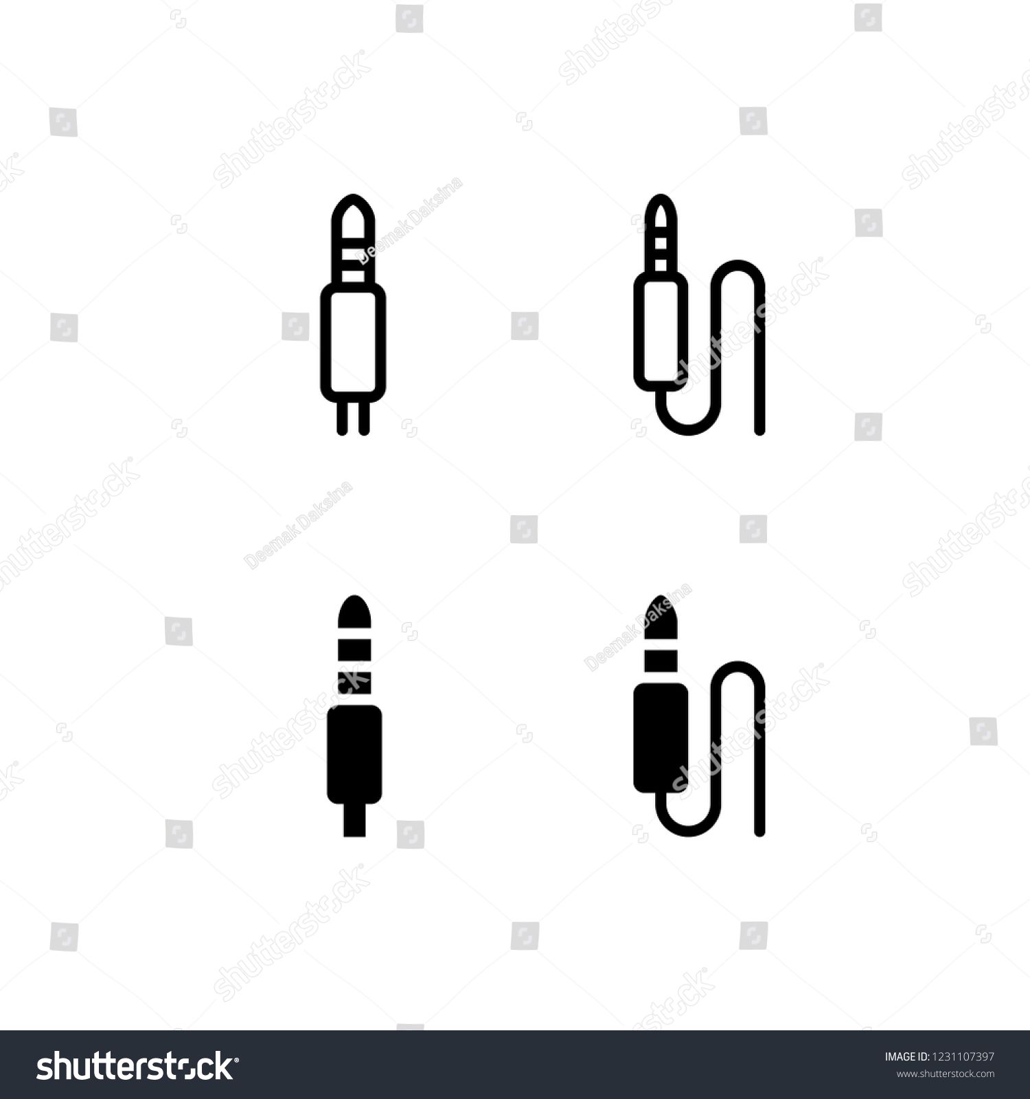 1500x1600 Audio Jack Icon Design Audio Jack, Cable, Headphone Jack, Cord