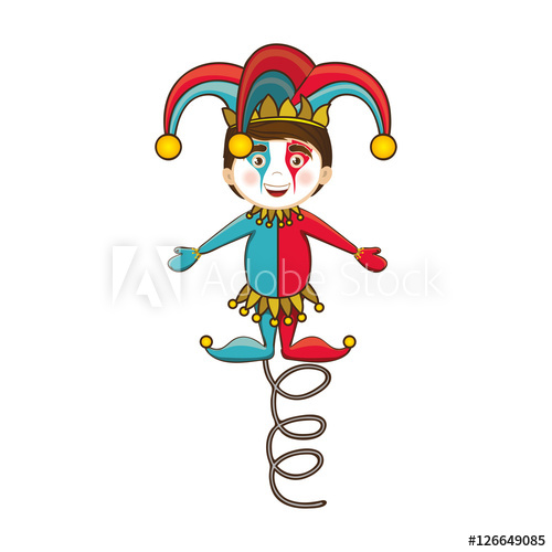 500x500 Jack In The Box Icon Image Vector Illustration Design