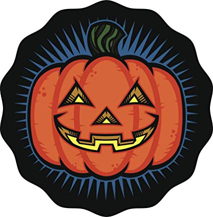425x434 Glowing Pumpkin Jack O Lantern Cartoon Icon Vinyl