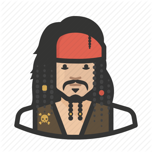 512x512 Avatar, Captain Jack Sparrow, Jack Sparrow, Male, Man, Pirate