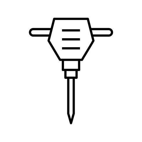 490x490 Jack Hammer Line Black Icon