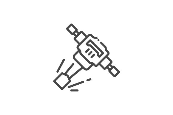 580x386 Jack Hammer Icon Graphic