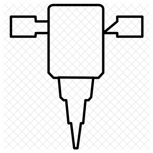 512x512 Jackhammer Icon Of Line Style