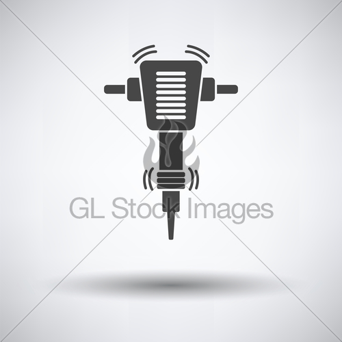 500x500 Icon Of Construction Jackhammer Gl Stock Images