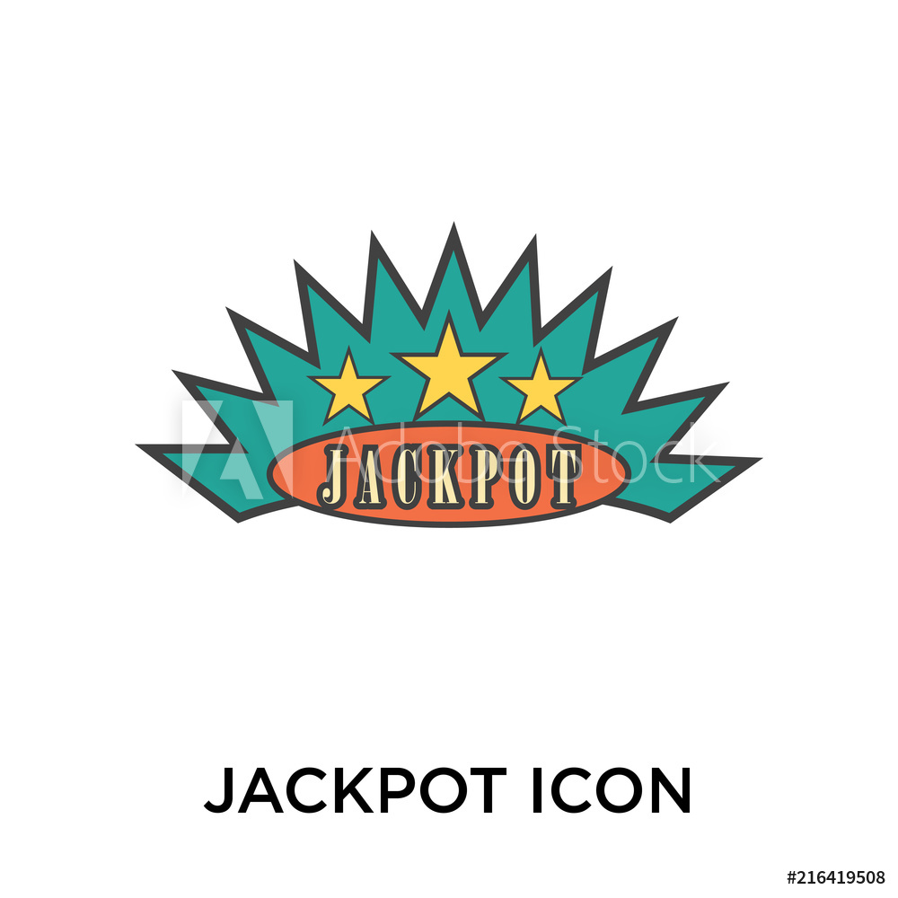 1000x1000 Photo Art Print Jackpot Icon Isolated On White Background