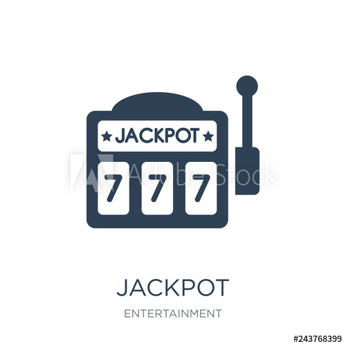 500x500 Jackpot Icon Vector On White Background, Jackpot Trendy Filled I