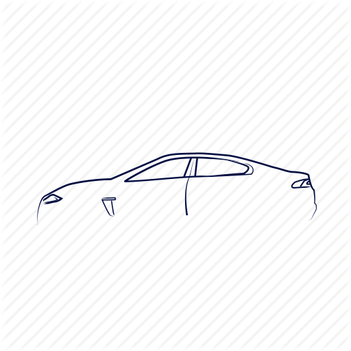 512x512 Car Outline, Jaguar, New Car, New Jaguar, Xf Icon