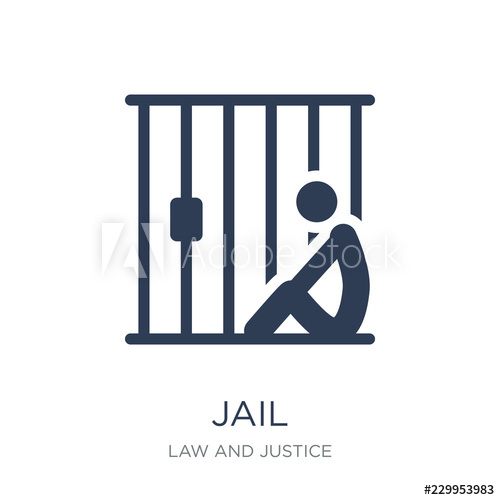 500x500 Jail Icon Trendy Flat Vector Jail Icon On White Background