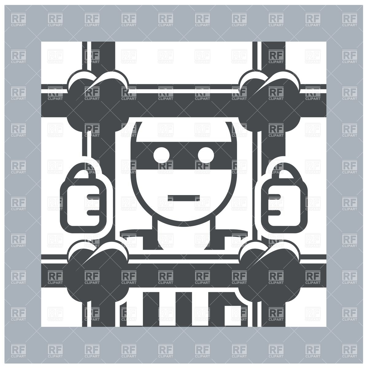 1200x1200 Prisoner Behind Bars