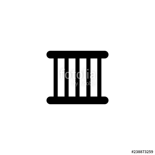 500x500 Jail Vector Icon Jail Sign On White Background Jail Icon For Web