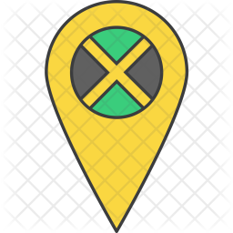 Jamaica Flag Icon Of Colored Outline Style 256x256 Jamaica Flag Icon Of Colored Outline Style