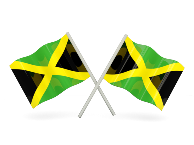Two Wavy Flags Illustration Of Flag Of Jamaica 640x480 Two Wavy Flags Illustration Of Flag Of Jamaica